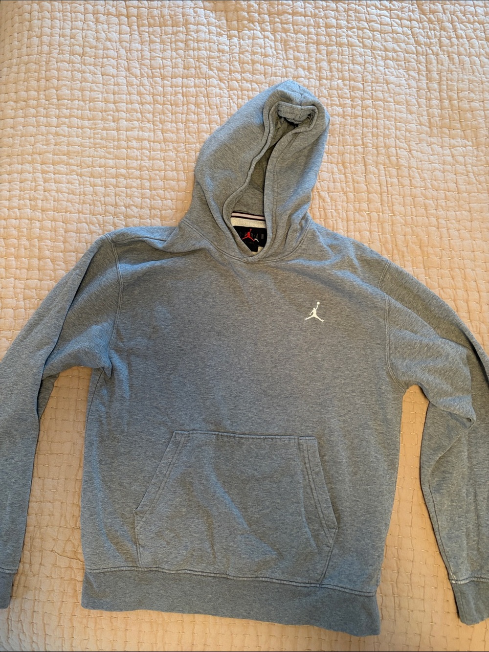 Nike Gray Hooded Sweatshirt with White Jumpman